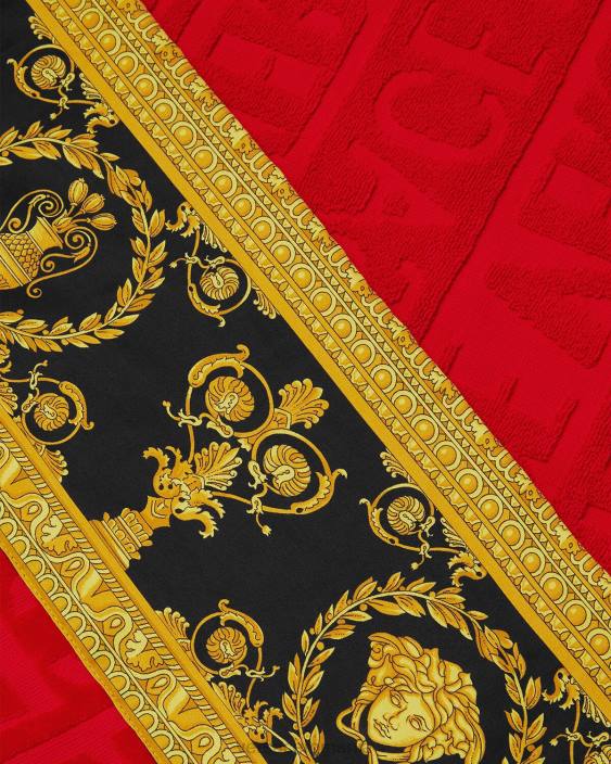 roșu prosop de plajă în stil baroc Versace femei lenjerie intimă și îmbrăcăminte de plajă 40L61201