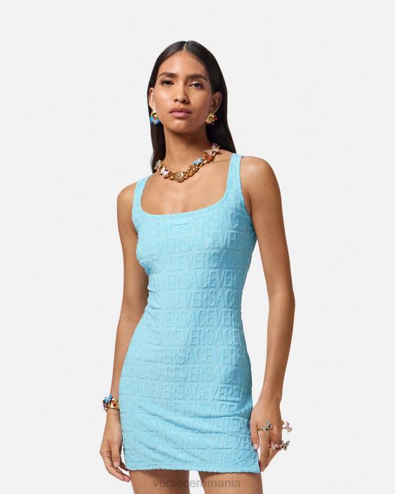 albastru deschis acoperire cu rochie prosop Versace femei lenjerie intimă și îmbrăcăminte de plajă 40L61190