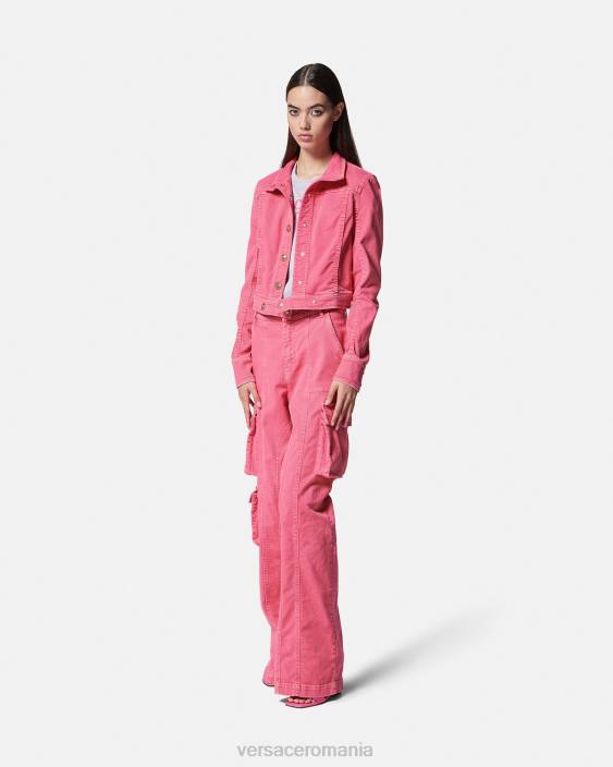 fucsie blugi cargo cu picioare drepte Versace femei îmbrăcăminte 40L62243