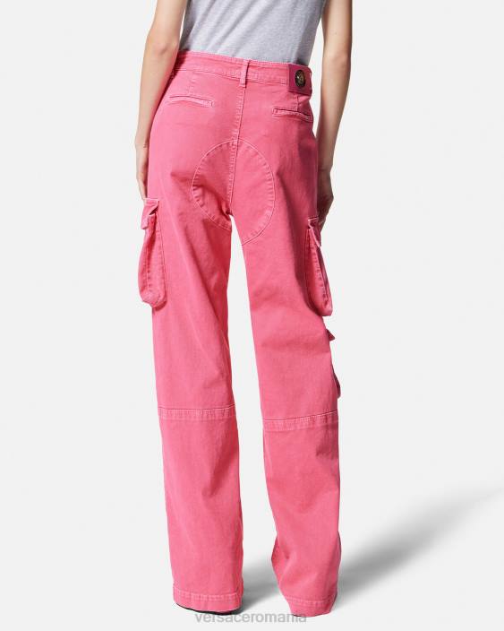 fucsie blugi cargo cu picioare drepte Versace femei îmbrăcăminte 40L62243