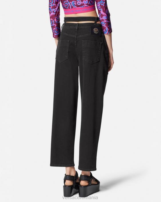 negru blugi cu cataramă baroc Versace femei îmbrăcăminte 40L62148