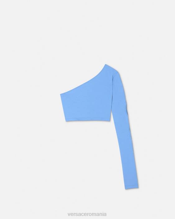 albastru deschis piesa numărul top cu mânecă Versace femei îmbrăcăminte 40L62213