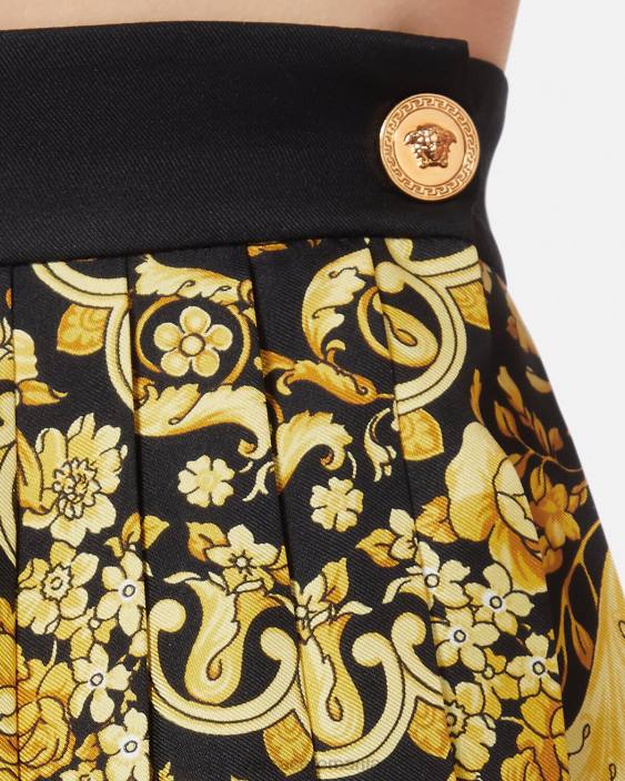 imprimare fustă de mătase plisată barocco Versace femei îmbrăcăminte 40L6170