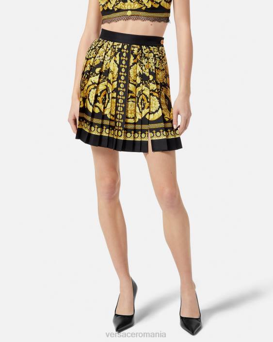 imprimare fustă de mătase plisată barocco Versace femei îmbrăcăminte 40L6170