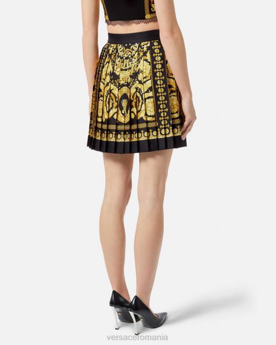 imprimare fustă de mătase plisată barocco Versace femei îmbrăcăminte 40L6170