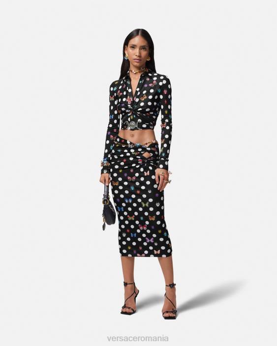 imprimare fusta midi cu noduri de fluturi Versace femei îmbrăcăminte 40L6158