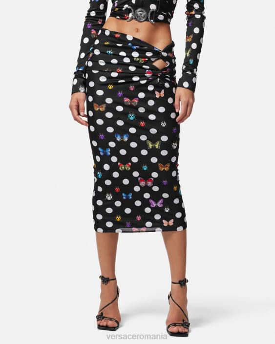 imprimare fusta midi cu noduri de fluturi Versace femei îmbrăcăminte 40L6158