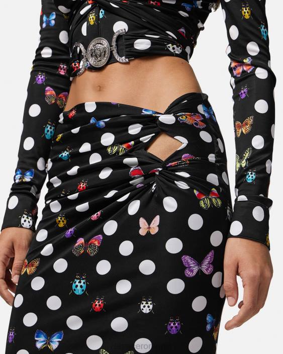 imprimare fusta midi cu noduri de fluturi Versace femei îmbrăcăminte 40L6158