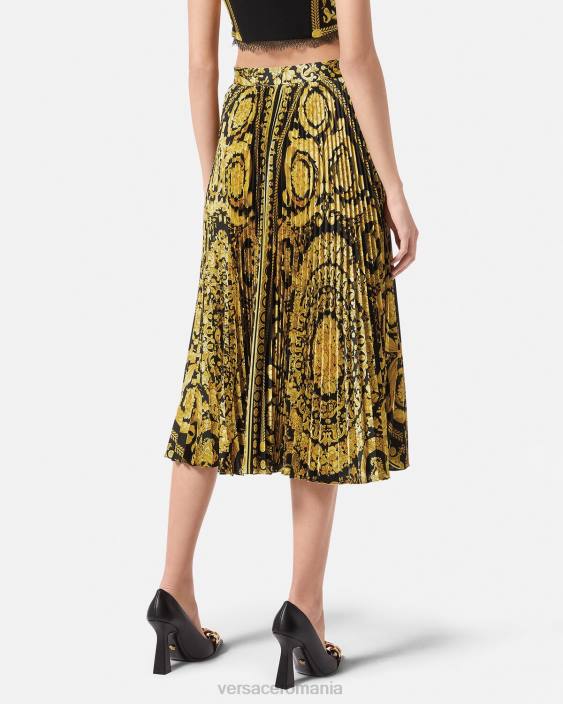 imprimare fusta midi plisata barocco Versace femei îmbrăcăminte 40L6171