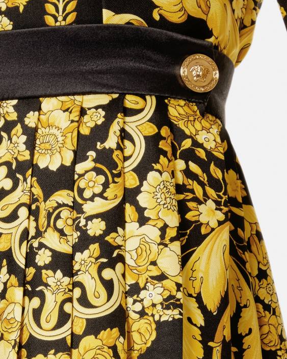 imprimare fusta plisata barocco Versace femei îmbrăcăminte 40L6169