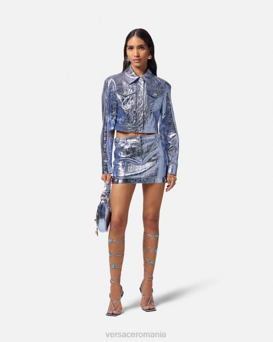 metalic fusta mini medusa din piele metalica Versace femei îmbrăcăminte 40L6160