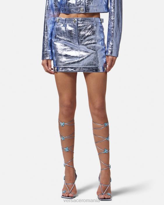 metalic fusta mini medusa din piele metalica Versace femei îmbrăcăminte 40L6160