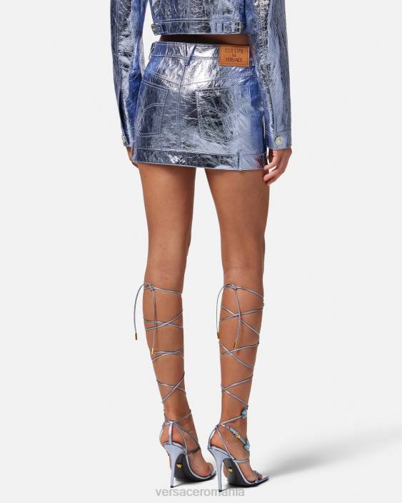 metalic fusta mini medusa din piele metalica Versace femei îmbrăcăminte 40L6160