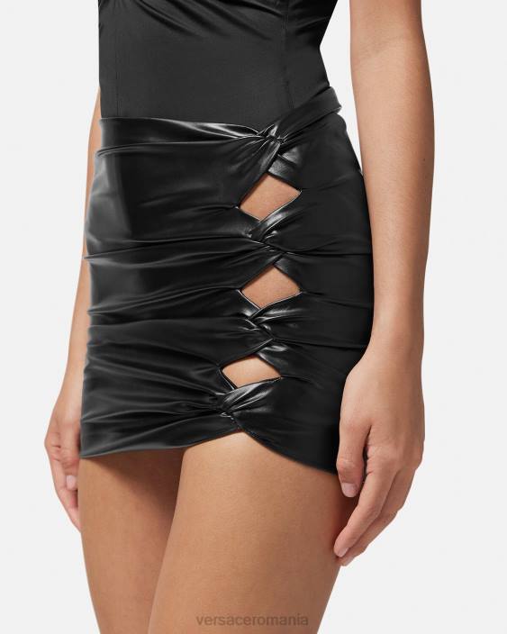 negru fusta mini cu noduri Versace femei îmbrăcăminte 40L6162