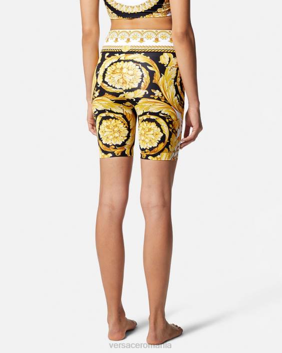 imprimare pantaloni scurți pentru biciclete barocco gym Versace femei îmbrăcăminte 40L6230