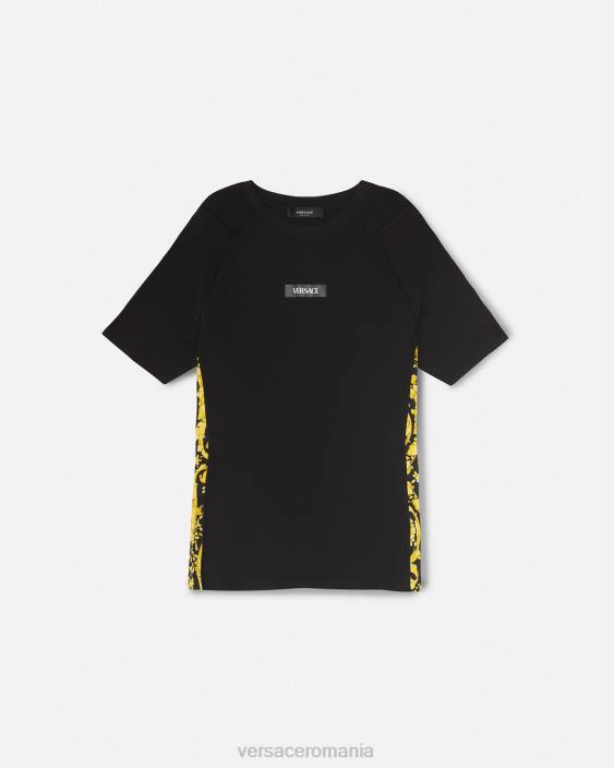 negru cămașă de gimnastică barocco Versace femei îmbrăcăminte 40L6242