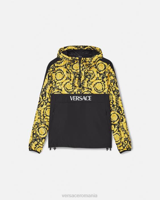 negru jachetă de vânt barocco Versace femei îmbrăcăminte 40L6239