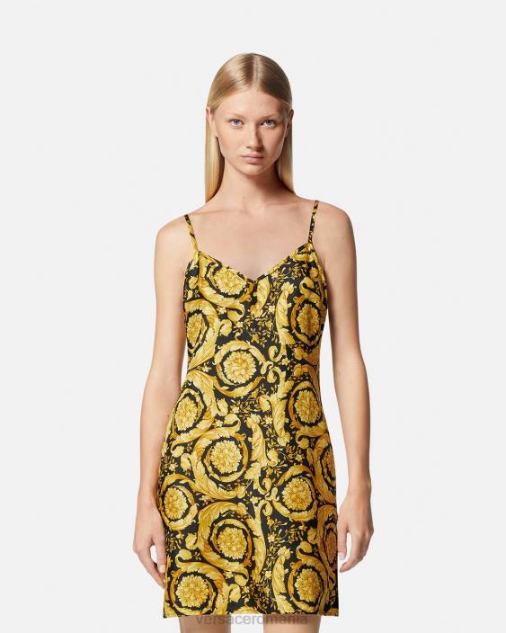 imprimare Slip de pijama de mătase barocco Versace femei lenjerie intimă și îmbrăcăminte de plajă 40L61029
