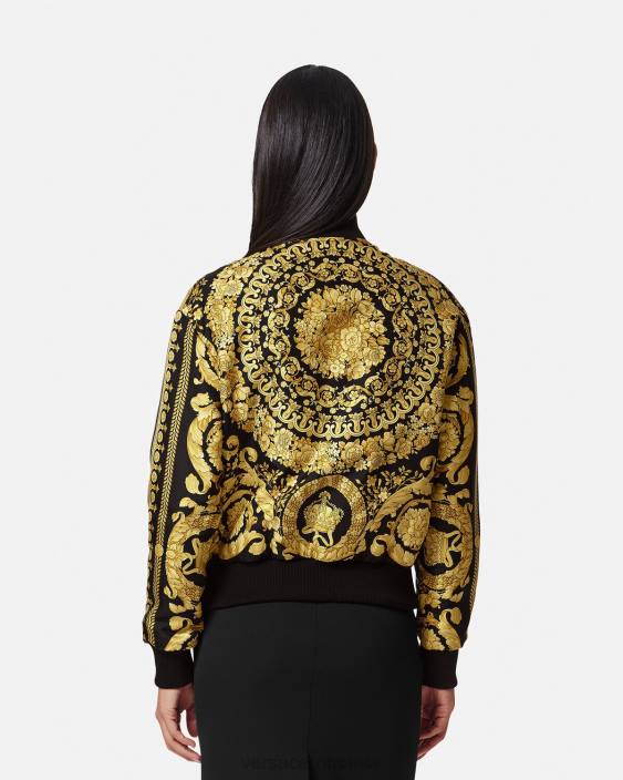 imprimare jachetă bomber reversibilă barocco Versace femei îmbrăcăminte 40L688