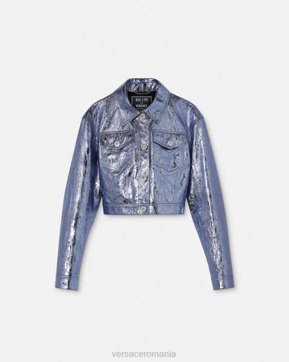 metalic geacă din piele metalizată medusa Versace femei îmbrăcăminte 40L680