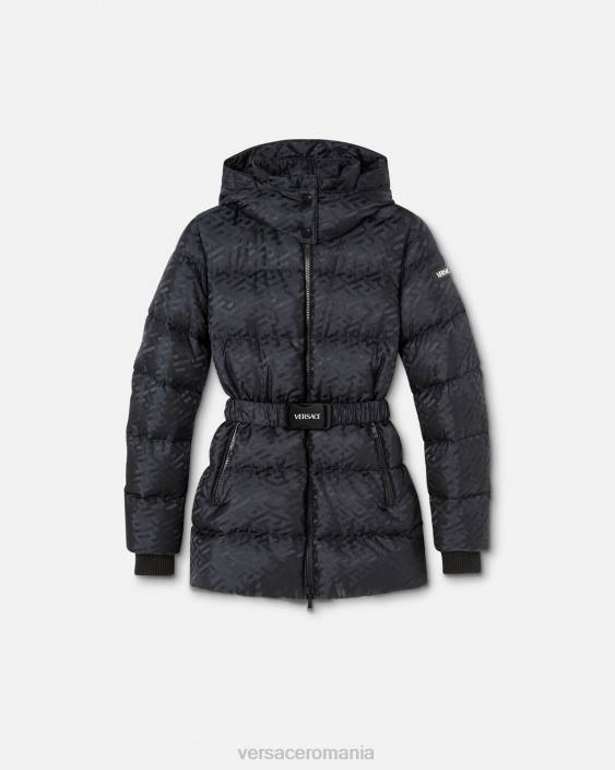 negru la greca puffer jacket Versace femei îmbrăcăminte 40L695