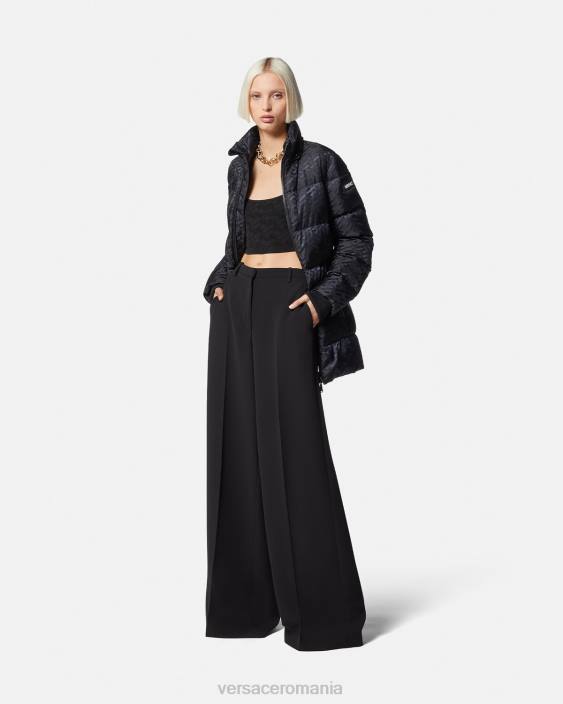 negru la greca puffer jacket Versace femei îmbrăcăminte 40L695