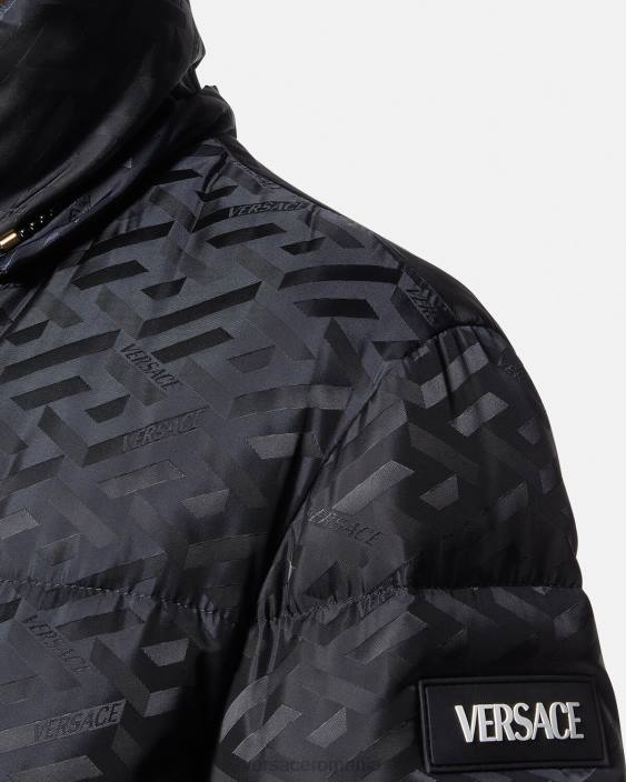 negru la greca puffer jacket Versace femei îmbrăcăminte 40L695