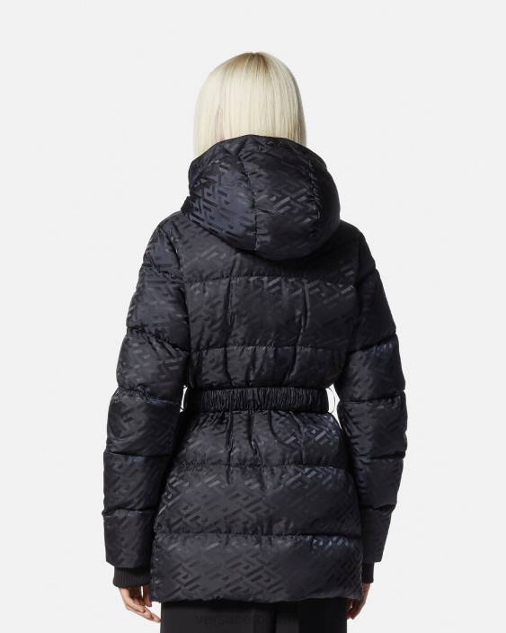 negru la greca puffer jacket Versace femei îmbrăcăminte 40L695
