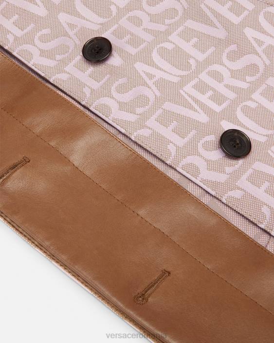 roz și imprimeu trenci scurt peste tot Versace femei îmbrăcăminte 40L683