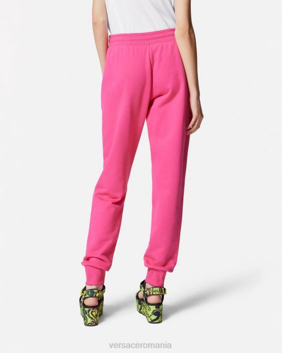 fucsie pantaloni de trening cu logo Versace femei îmbrăcăminte 40L62176