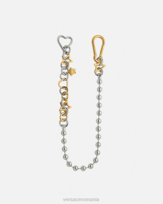 argint și aur curea cu buclă cu lanț funky Versace femei îmbrăcăminte 40L6218