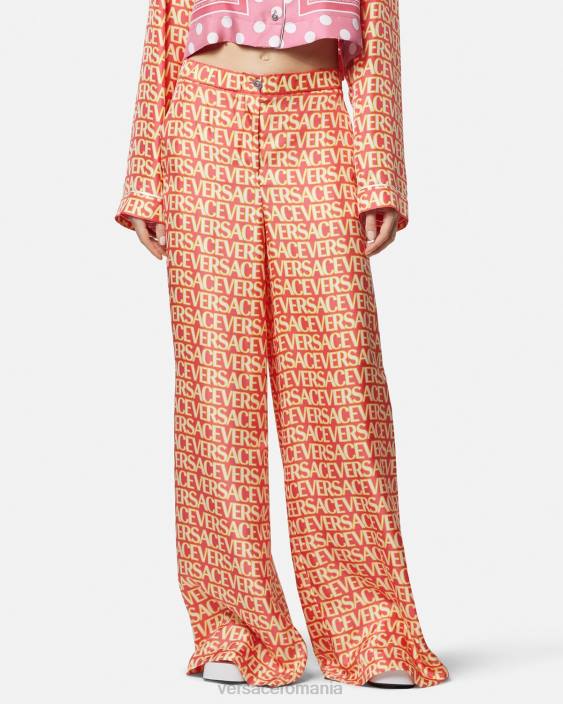 imprimare pantaloni de mătase peste tot Versace femei îmbrăcăminte 40L6192