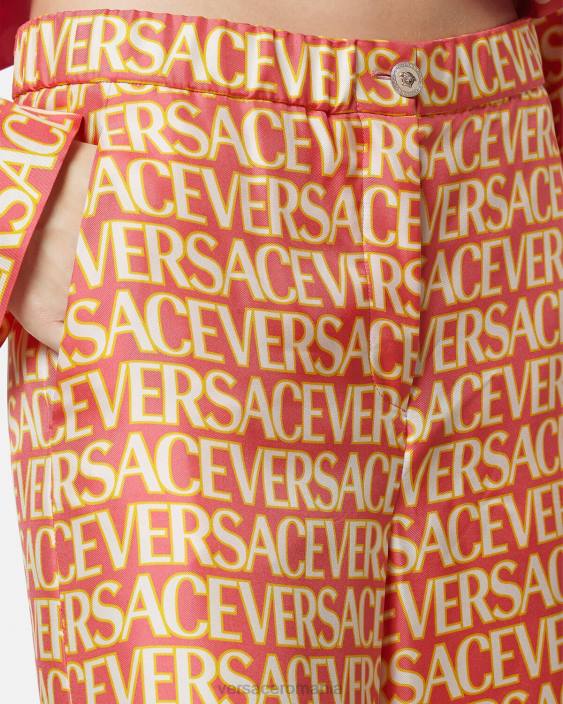 imprimare pantaloni de mătase peste tot Versace femei îmbrăcăminte 40L6192