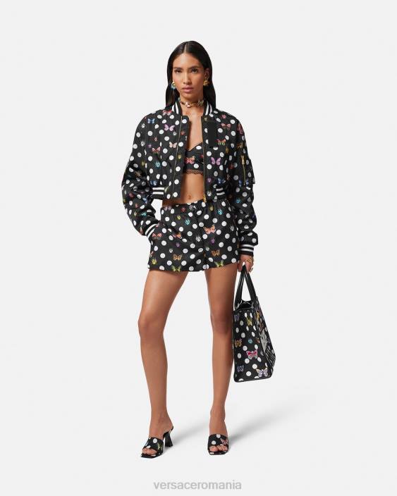 imprimare pantaloni scurți din mătase fluturi Versace femei îmbrăcăminte 40L6189