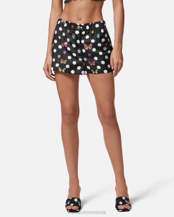 imprimare pantaloni scurți din mătase fluturi Versace femei îmbrăcăminte 40L6189