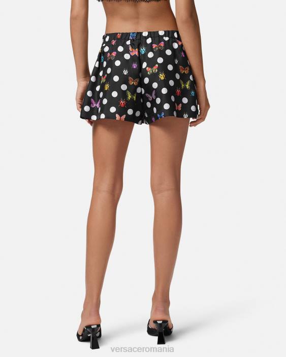 imprimare pantaloni scurți din mătase fluturi Versace femei îmbrăcăminte 40L6189