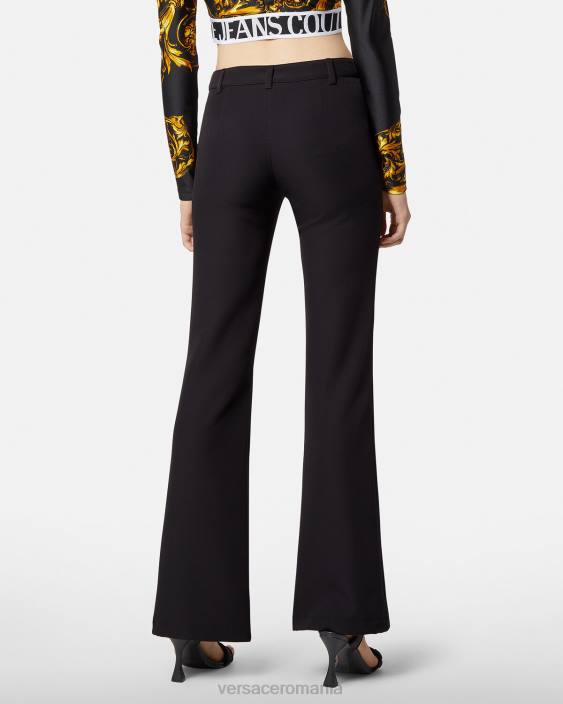 negru baroc couture1 pantaloni cu cataramă Versace femei îmbrăcăminte 40L62247