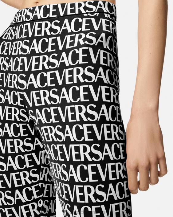 negru și imprimat jambiere peste tot Versace femei îmbrăcăminte 40L6211