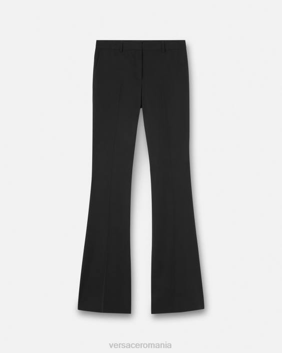 negru pantaloni formali evazați Versace femei îmbrăcăminte 40L6205