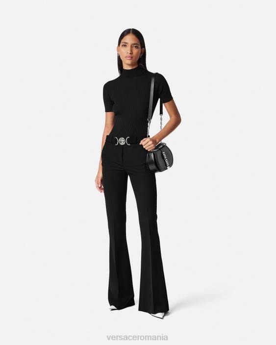negru pantaloni medusa \'95 Versace femei îmbrăcăminte 40L6118