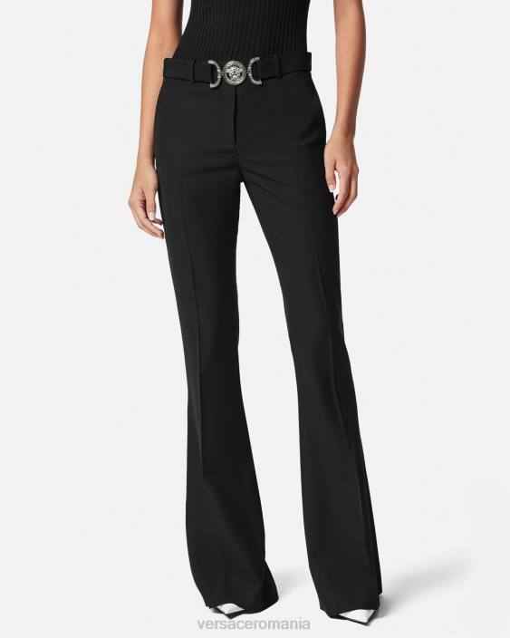 negru pantaloni medusa \'95 Versace femei îmbrăcăminte 40L6118