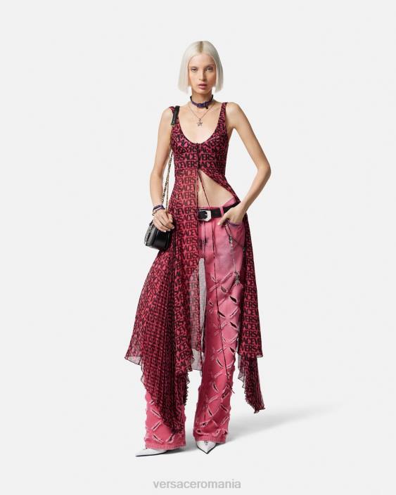 roz blugi medusa tăiați Versace femei îmbrăcăminte 40L6206