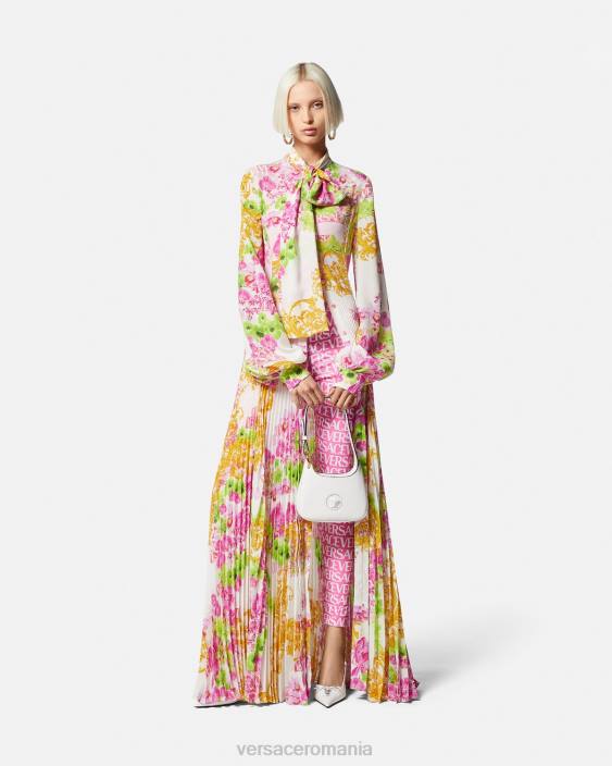 roz și imprimeu jambiere peste tot Versace femei îmbrăcăminte 40L6212