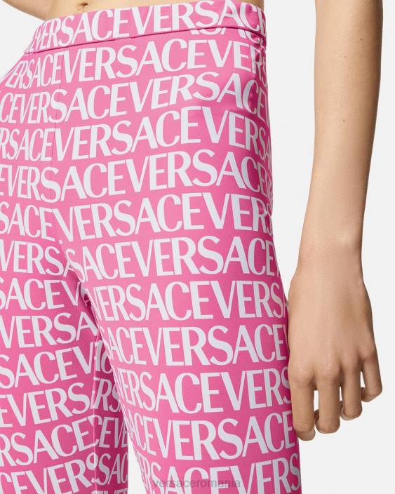 roz și imprimeu jambiere peste tot Versace femei îmbrăcăminte 40L6212