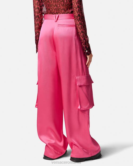 roz pantaloni cargo largi Versace femei îmbrăcăminte 40L6209