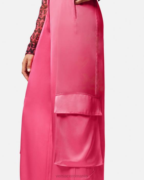 roz pantaloni cargo largi Versace femei îmbrăcăminte 40L6209