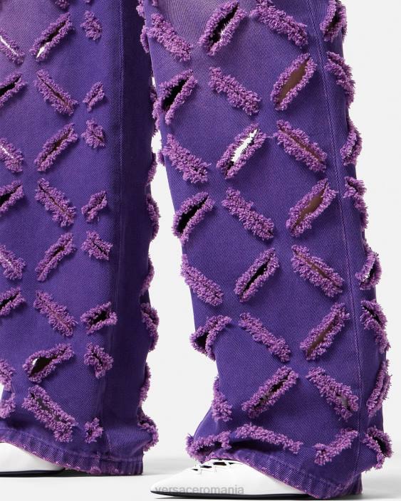 violet blugi medusa tăiați Versace femei îmbrăcăminte 40L6207