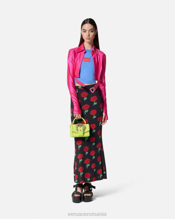 fucsie cămașă cu cataramă barocă Versace femei îmbrăcăminte 40L62218