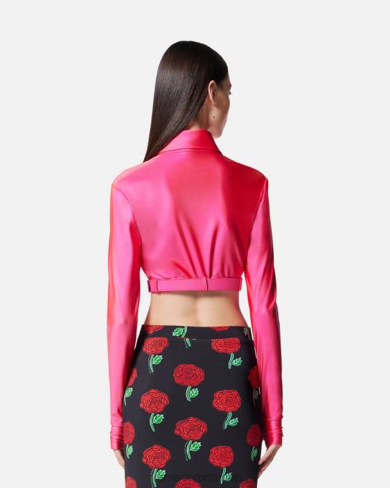 fucsie cămașă cu cataramă barocă Versace femei îmbrăcăminte 40L62218