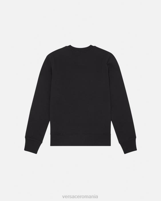 negru si auriu pulover cu logo Versace femei îmbrăcăminte 40L62155